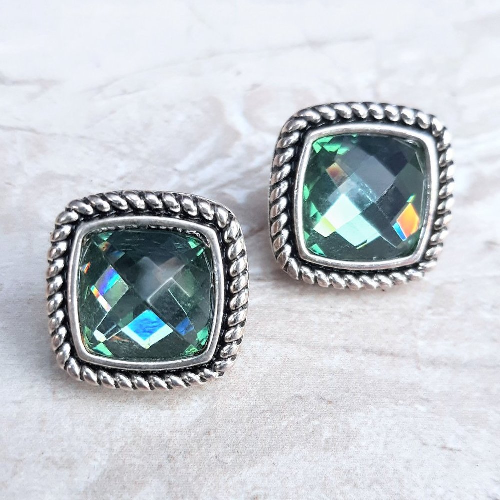 Napier Blue Topaz Earrings - Picture 1 of 1